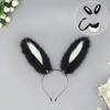 Bandeau Oreilles de Lapin Queue d'Animal Faite à la Main Headwear Oreilles de Lapin Longues Accessoires Cosplay Anime Queue de Lapin