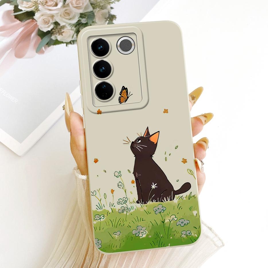 For Vivo V27 Pro Case V2230 Cool Owl Dragon Painted Cover Shockproof Soft TPU Phone Case For Vivo V27e V 27 e VivoV27 Pro Fundas