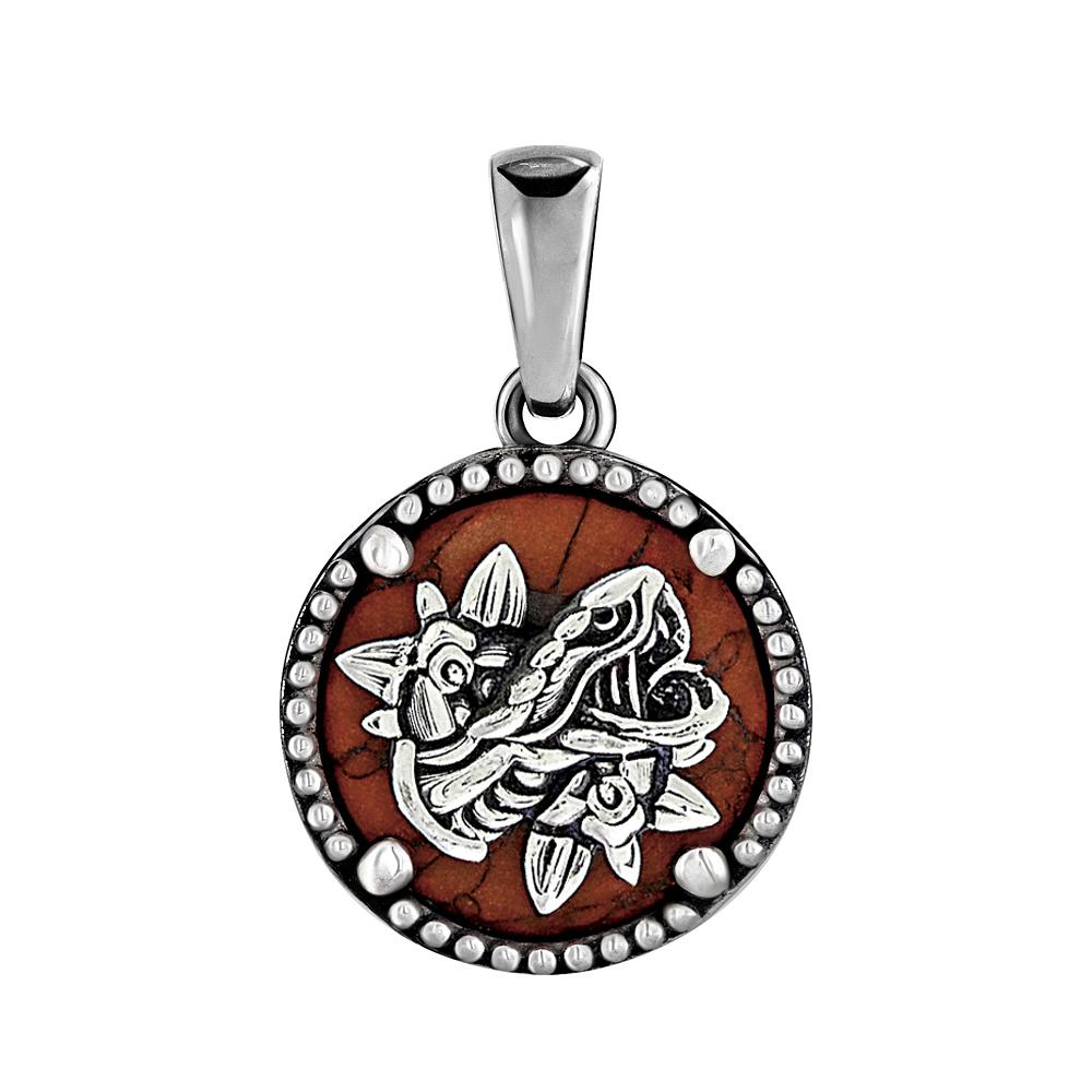 Anonymous Artisan Oldschool Frame Symbol Pendant - Snake
