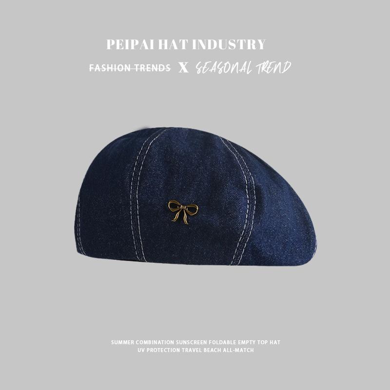 Beret female versatile Korean face small painter hat literary temperament fashion newsboy hat