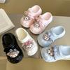 Non-slip and heightening bag head slippers for girls with thick hearts and cute hole shoes for women's 2025 summer and autumn new models
