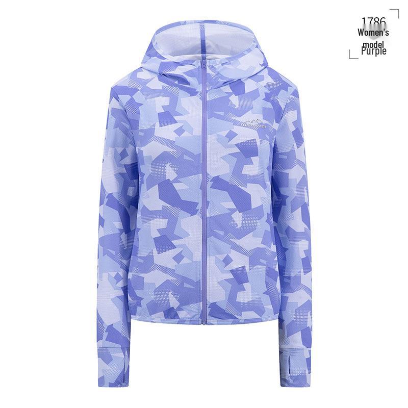 Women s Summer Wind and Snow Wolf UV Protection Breathable Windbreaker 4XL