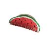 Pitaya Ponytail Holder Kiwifruit Fruits Hair Claw Women Shark Clip Korean Hair Clips Watermelon