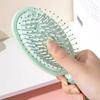 1 Stück Tragbares Niedliches Luftkissen-Kamm-Spiegel-Set Antistatischer Airbag-Kamm und Spiegel Heim-Haarstyling-Werkzeuge für Damen