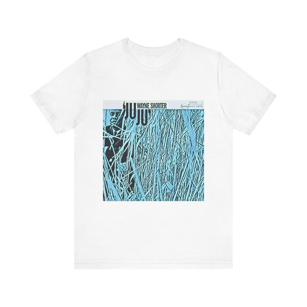 

Wayne Shorter Juju Jazz Short Sleeve Tee Shirt Graphic Print Crewneck Unisex NEW M