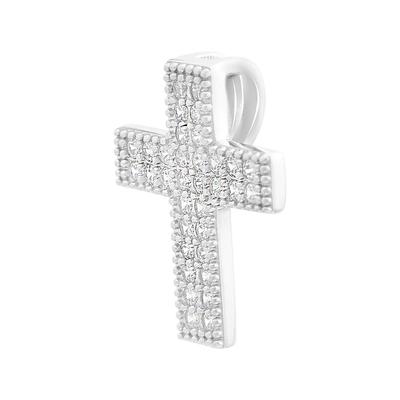 Silver Cross with Cubic Zirkonia (2142911)