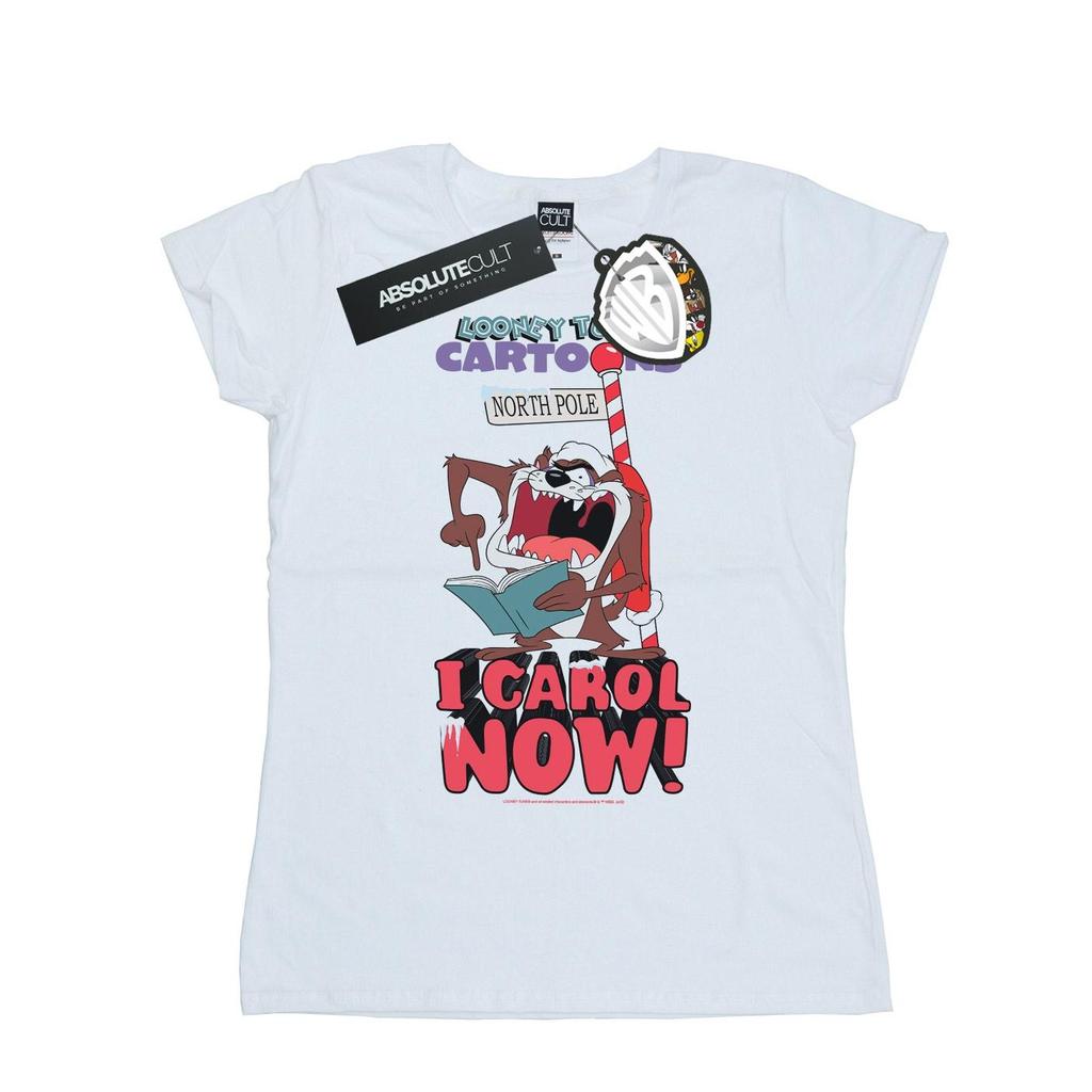 Looney Tunes Womens/Ladies Taz I Carol Now Cotton T-Shirt