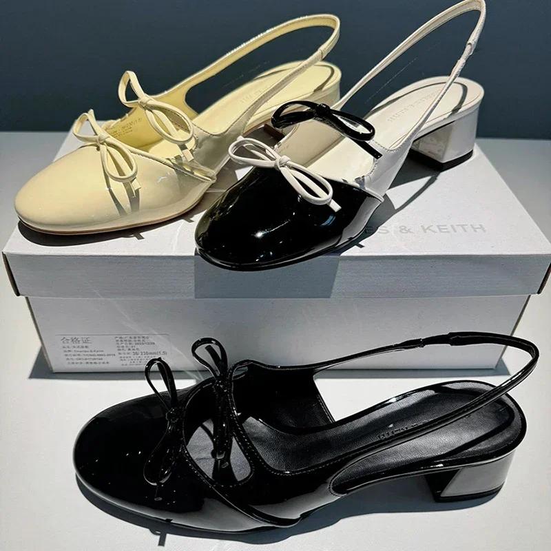 Designer Summer Open Toe Woman Sandals Fashion Elegant Butterfly-knot Shoes Ladies Outdoor Party Dress Pumps