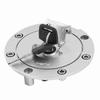 Tank Cap Motorcycle Fuel Tank Cap 7 Holes Stainless Steel Material with 2 Keys/Bolts