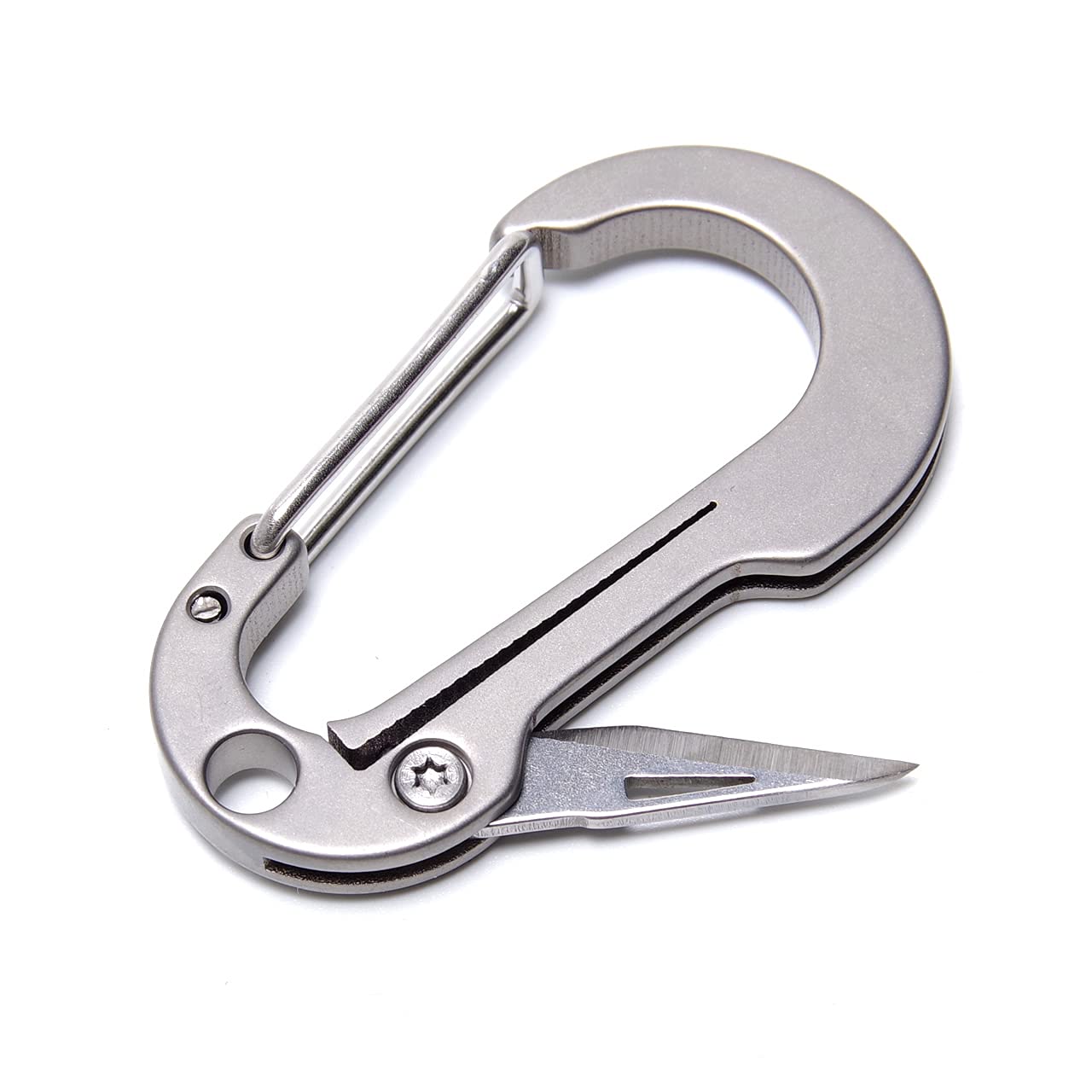 

GoodsLand [Ultra-Small] Folding Carabiner Knife, Outdoor Camping Mini Knife, Folding Keychain, Fishing, Compact, Solo Camping Gear, GD-NFCAL