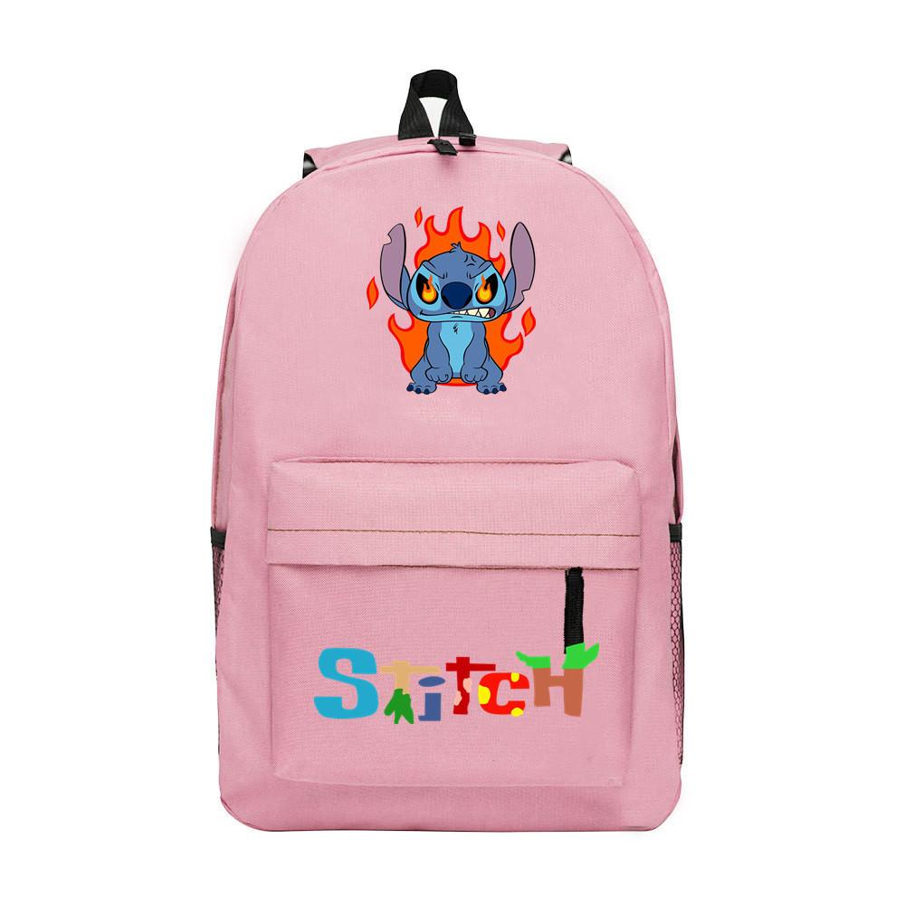 School Bag Cartoon Backpack Star Lightning School Bag Student Polyester Casual Printed Backpack Travel Bag