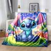 1 Stück Stitch-Druckdecke - Weiche Ganzjahresdecke für Wohnzimmer, Schlafzimmer, Reisen