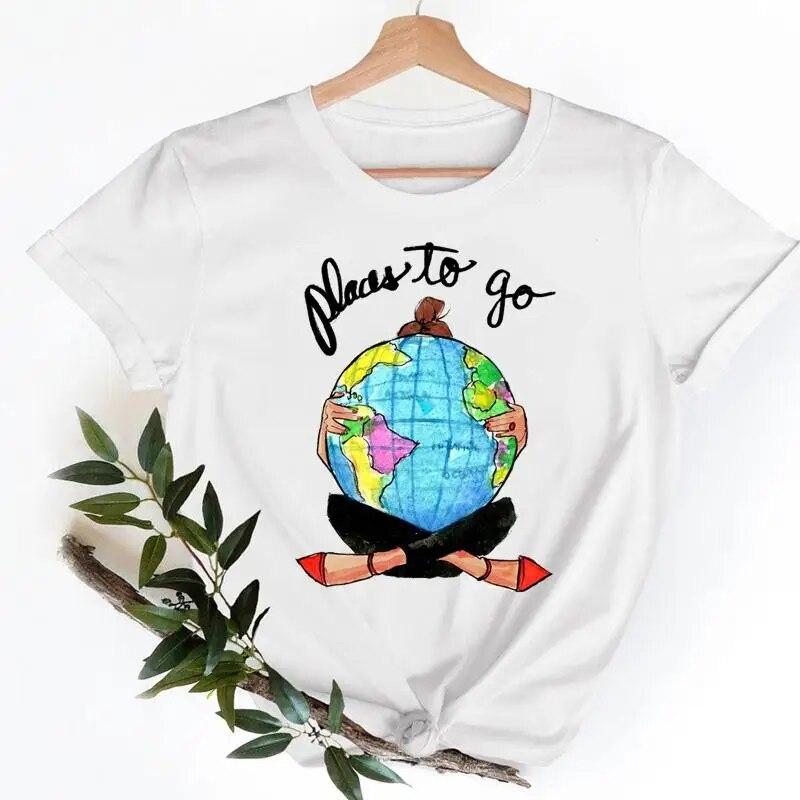 Dámské tričko Oblečení Slon Roztomilé Zvíře Láska Ležérní Móda T Ženy Krátký Rukáv Tričko Top Dámská Grafická Trička