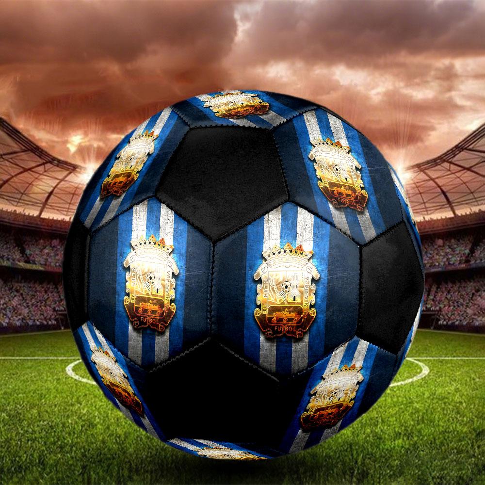 1PC Fuenlabrada taille 5 ballon de football Praha Ballon de Football en Salle Coloré Tous Âges Cousu à la Machine PVC Prêt pour la Compétition Durable Haut Rebond