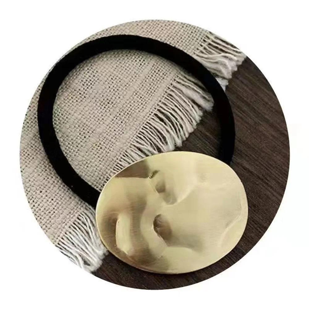 1PC Metal Elastic Hair Band For Girls Women Handmade Scrunchies Korean Ornaments Fashion Hair Accessories