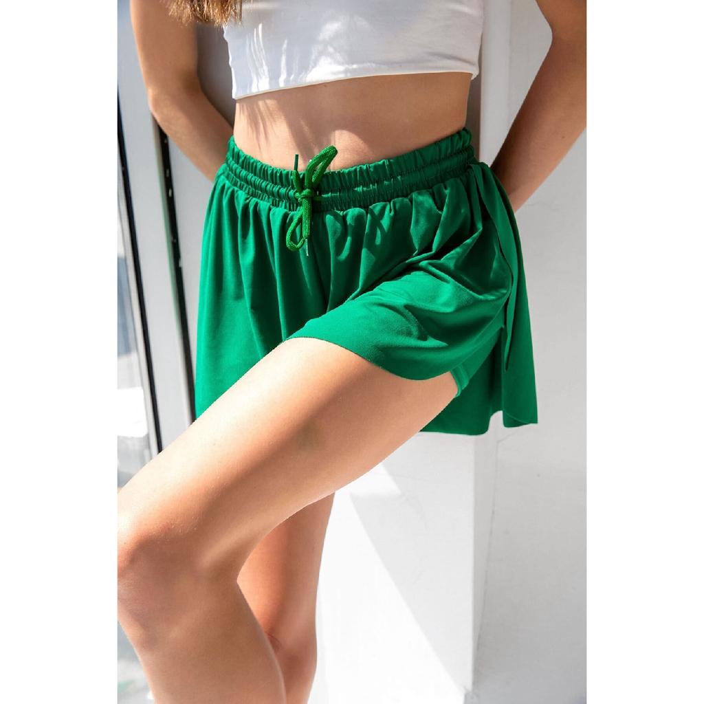 Black Loose-fit Tights Sports Shorts