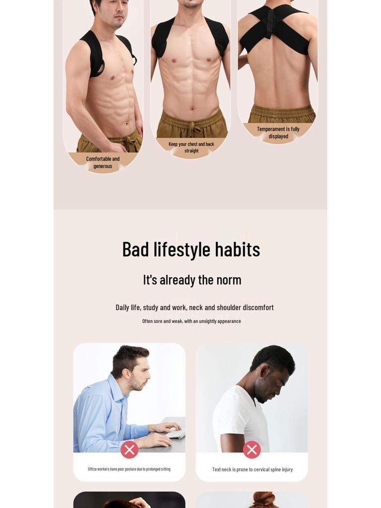 Schulterkorrektur- & Trainingsgurt für Haltung & Bankdrückunterstützung