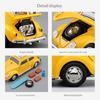 Beetle alloy die-cast car model 1/24 simulated sound and light retro car toy collection ornament holiday gift