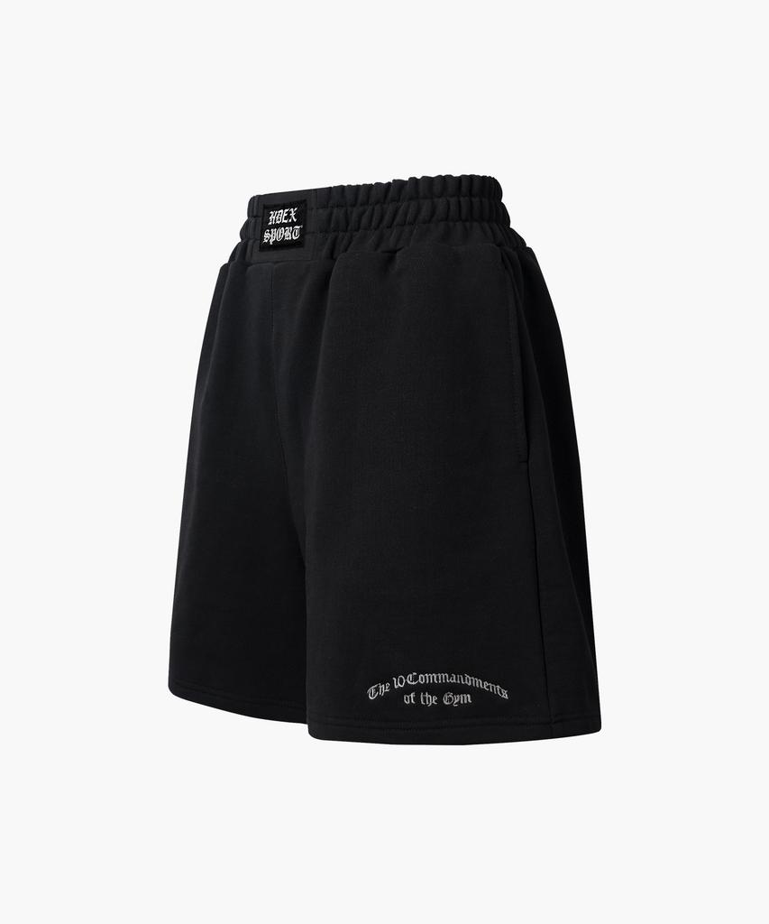 HDEX Women'S Wide Waist Shorts (Black)