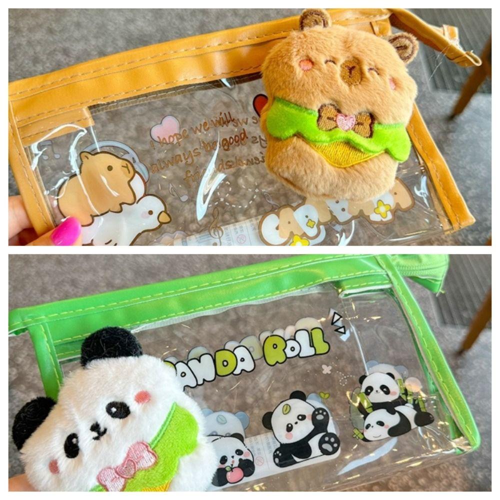 

Large Capacity Capybara Pencil Case Cute Panda Stationery Organizer New Pen Box