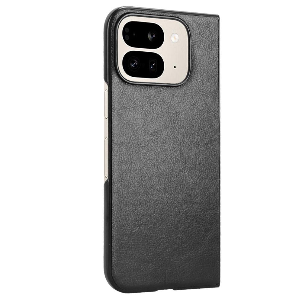 For Google Pixel 9 Pro Fold 5G Case Litchi Texture PU Leather+PC Phone Cover