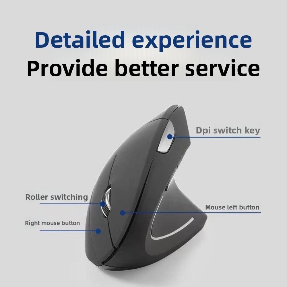 Silent Vertical Wired Mouse Luminous Computer Mice Wireless Mouse Vertical Mouse Office