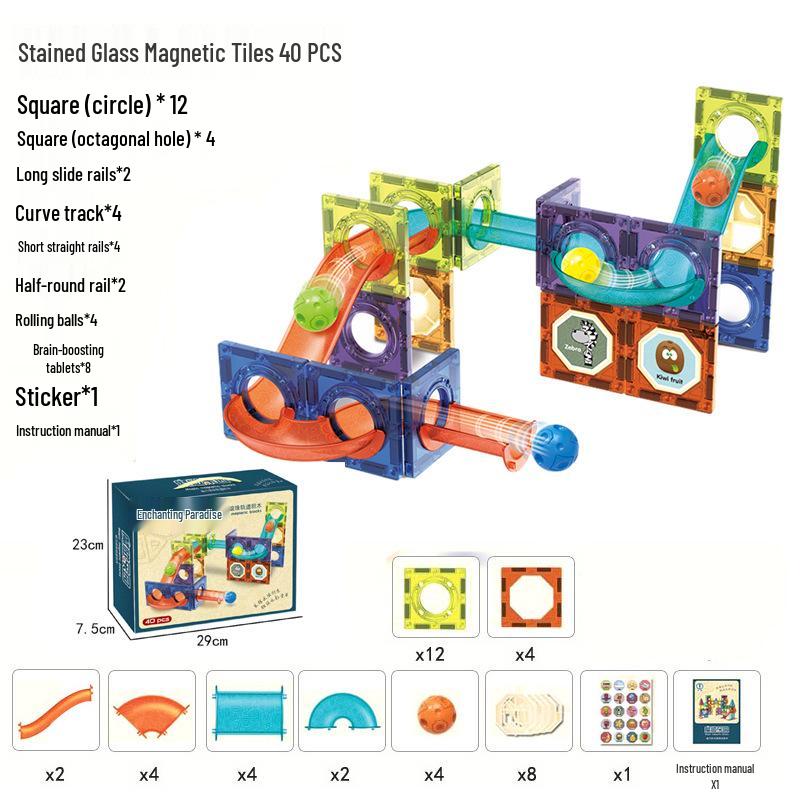 Colorful Magnetic Building Blocks: Cross-border Educational Toy Set for Boys and Girls