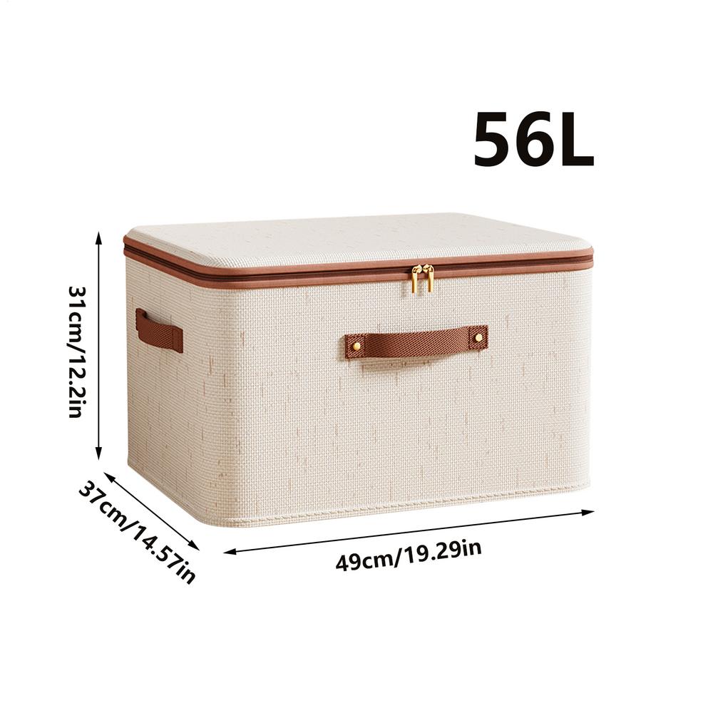 Clothes Storage Bins Foldable Large Capacity Breathable Cloth Box Cloth Storage Cubes for Sweater Towel Dress Home Living Room