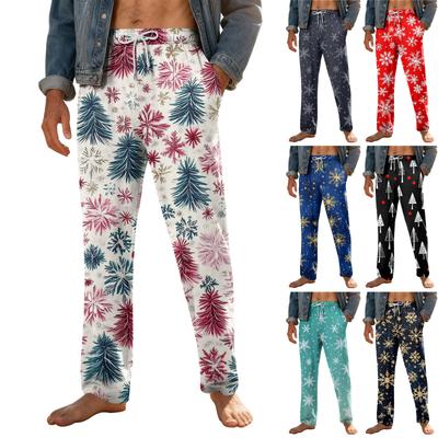 Men's Home Soft Pajama Pants Drawstring With Pockets Casual Sports Pants