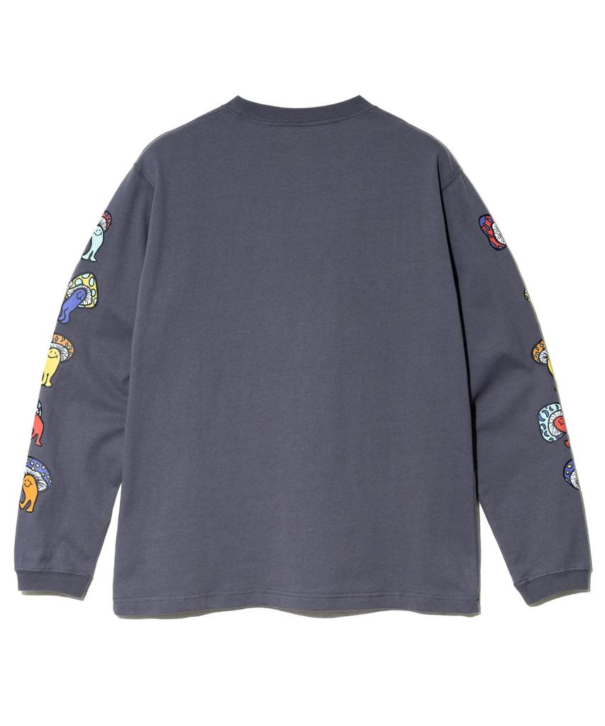 [go slow caravan] 351903 USA/C Hi!PSY! Mushroom Long Sleeve T-Shirt Black Size M