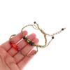 Handcrafted Ethnic Style Bracelet Colorful String Woven Bracelet Six-Syllable True Word Buckle Bead Finished Jewelry Gift