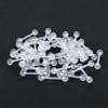 10PCS Random Colors Bioflex Nipple Barbell 16mm Acrylic Ball Tongue Rings Nipple Ring Retainer 14G Flexible Tongue Piercing Bar