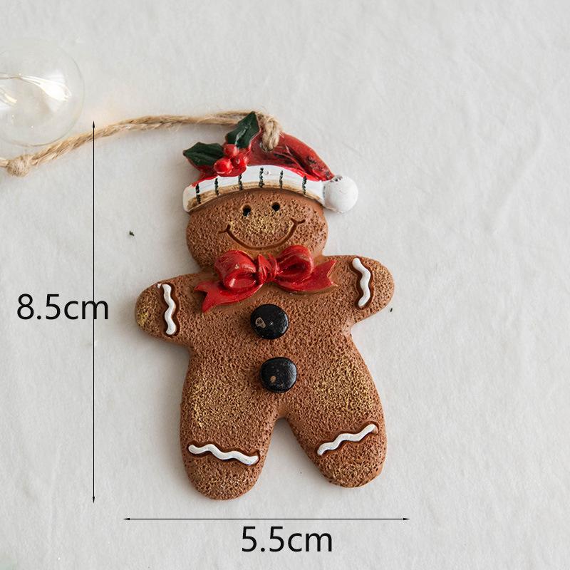 Christmas Resin Gingerbread Man Pendant