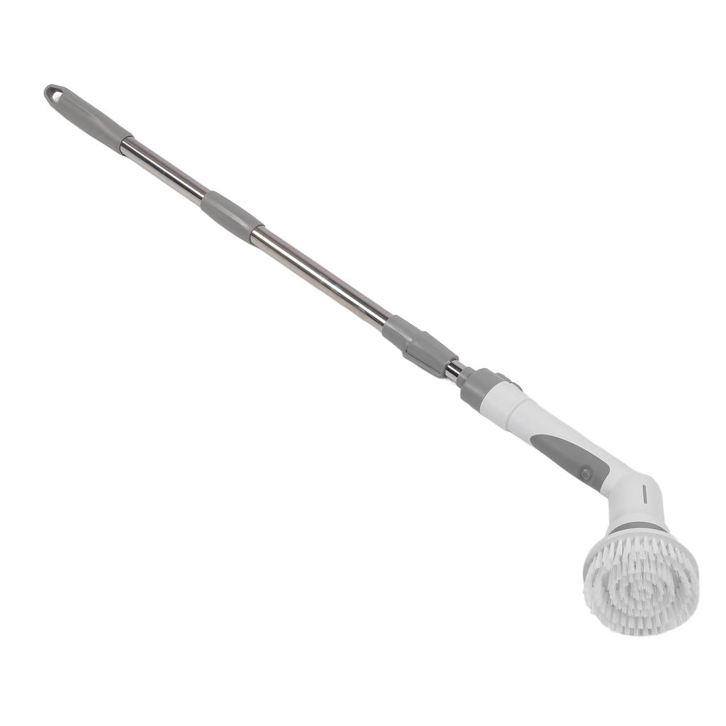 Electric Spin Scrubber with Long Handle 3 Brush Head 1 Sponge Head IPX65 Water Resistant Dual