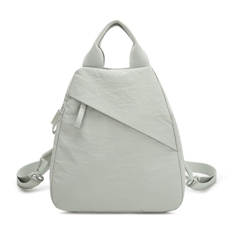 Schoolbag Multifunctional Backpack Women's 1011 New Nylon Cloth Casual Versatile Travel Small Backpack Commuting Oblique Cross Breast Bag Men