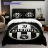Eredità Juventus: Biancheria da letto Legacy a Strisce Audaci (1 * copripiumino + 2 * federa, senza nucleo) Regalo di compleanno di Natale Copripiumino e federa