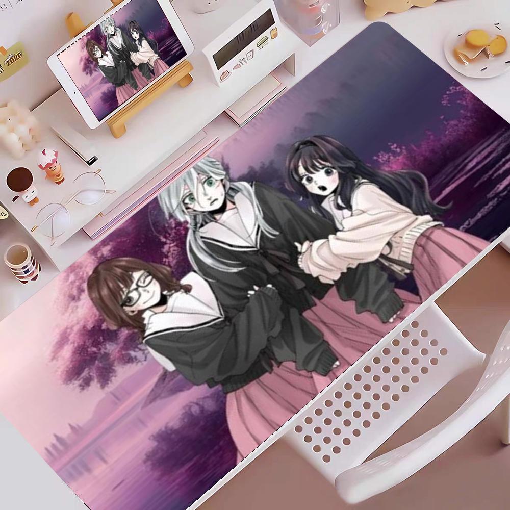 Kawaii Wwaguri Anime KaorukoS Mouse Pad Gaming Mouse Pad Mouse Pad with Edges and NonSlip Rubber Base Extended Mouse Pad