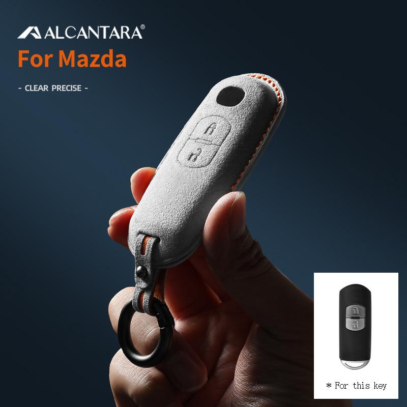 Alcantara Suede Car Key Case For Mazda 2 3 5 6 Bl Bm Gj Atenza Axela Demio Cx-3 Cx3 Cx-5 Cx5 Cx7 Cx9 Cx8 Cover Shell Accessories
