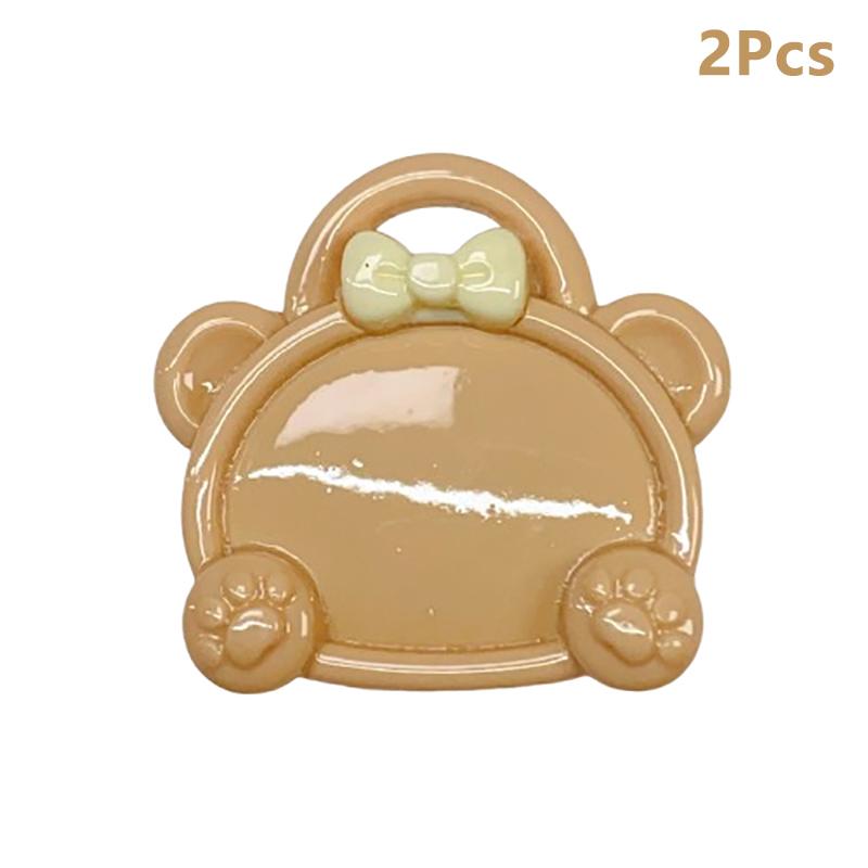 

2Pcs Cute Resin Stone Nail Art Palette Mix Color Drawing Pallet Gel Polish Display False Nail Tips Shelf Diy Manicure Tools кавовий