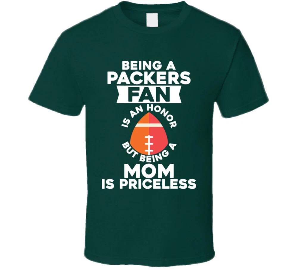 Mom Fan Green Packers Funny Mothers Day Gift T Shirt 2XL