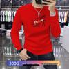 Men's Luxury Slim-Fit Round Neck Hoodie - Autumn/Winter European Cotton