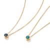 304 Stainless Steel  Birthstone Necklace 18K Real Gold Plated Link Cable Chain Necklace For Women Jewelry Gift 45cm, 1 Piece