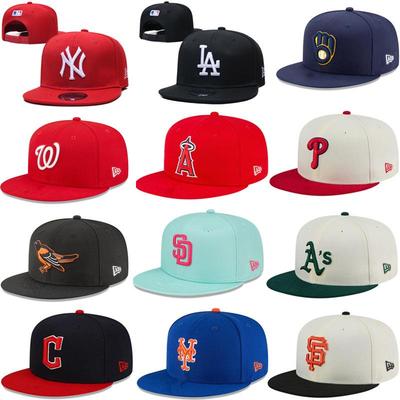Unisex Trendy Classic Flat Brim Embroidered Hip Hop Baseball Cap