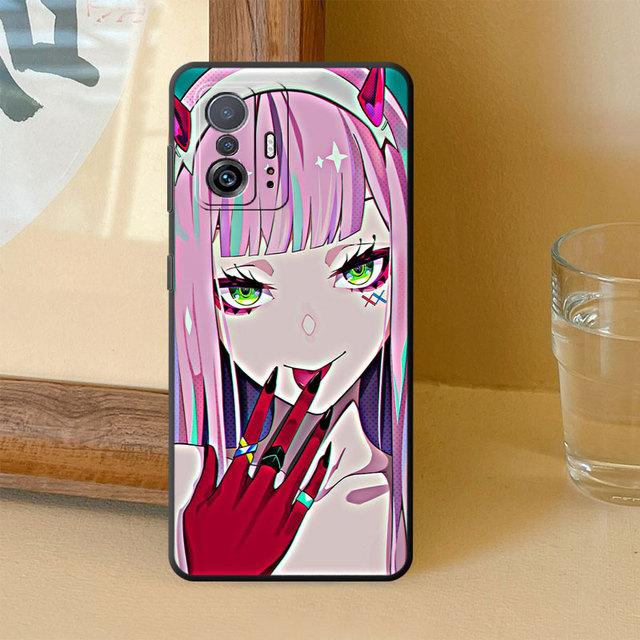 Etui na telefon Anime Zero Two Darling do Samsung Galaxy S20 Note 20 Ultra 10 Plus 8 9 S22 S21 S23 5g Note Czarne Miękki Zderzak Pokrowiec