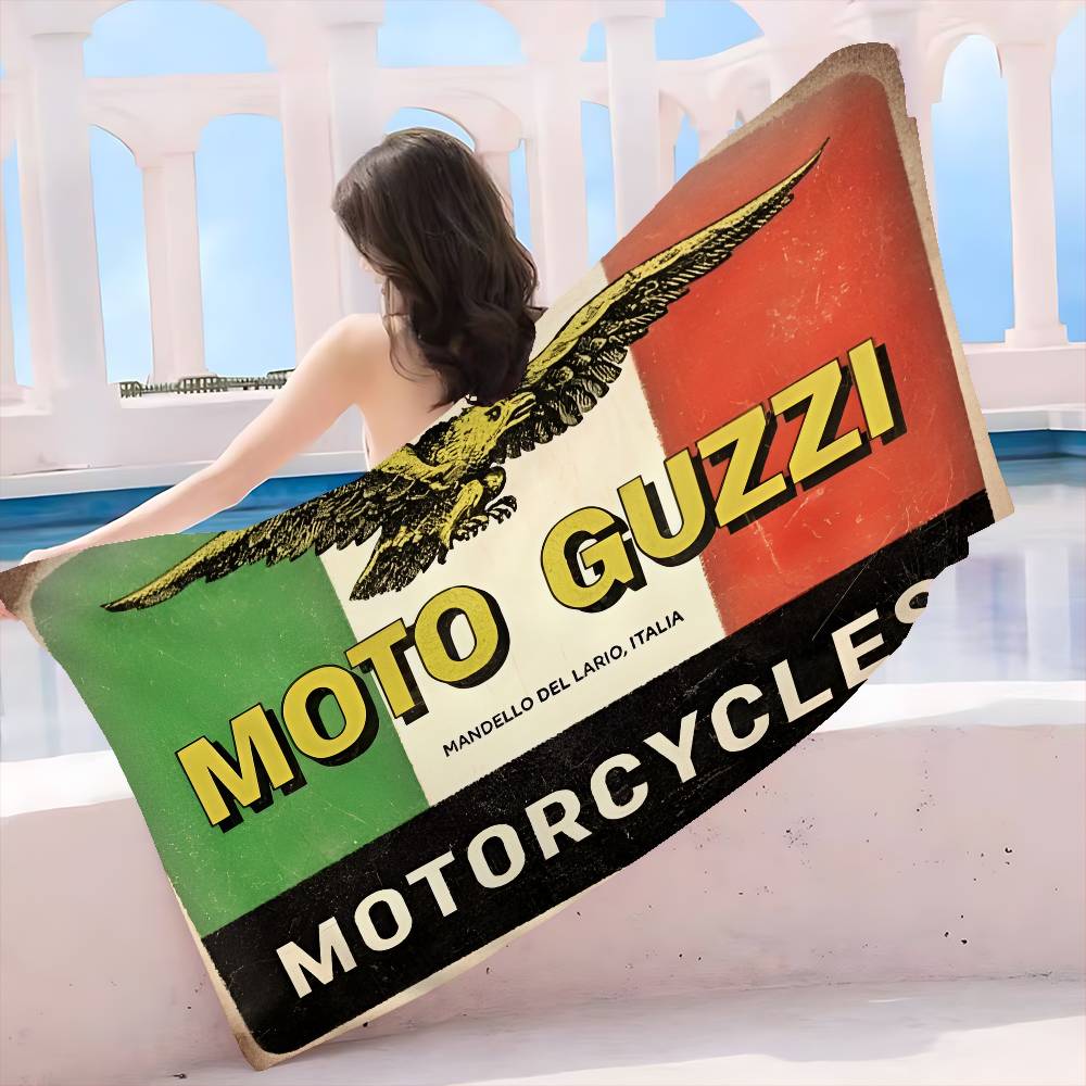 M-Moto G-Guzzi Microfiber Blanket Quick Drying Beach Towels Oversized Printing Super Absorbent Pool Towel Blanket
