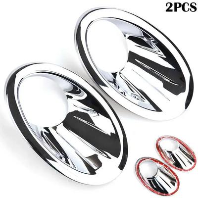 1Pair Car Left Right Chrome Front Fog Light Lamp Cover Trim Foglight Accessories For Nissan Qashqai Dualis J10 2010-2013