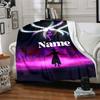 Custom Name Superhero Squad Adventure Blanket for Couch & Bed, Plush Cozy Fuzzy Blanket Super Soft & Warm Blankets for Fall and Winter. 090830