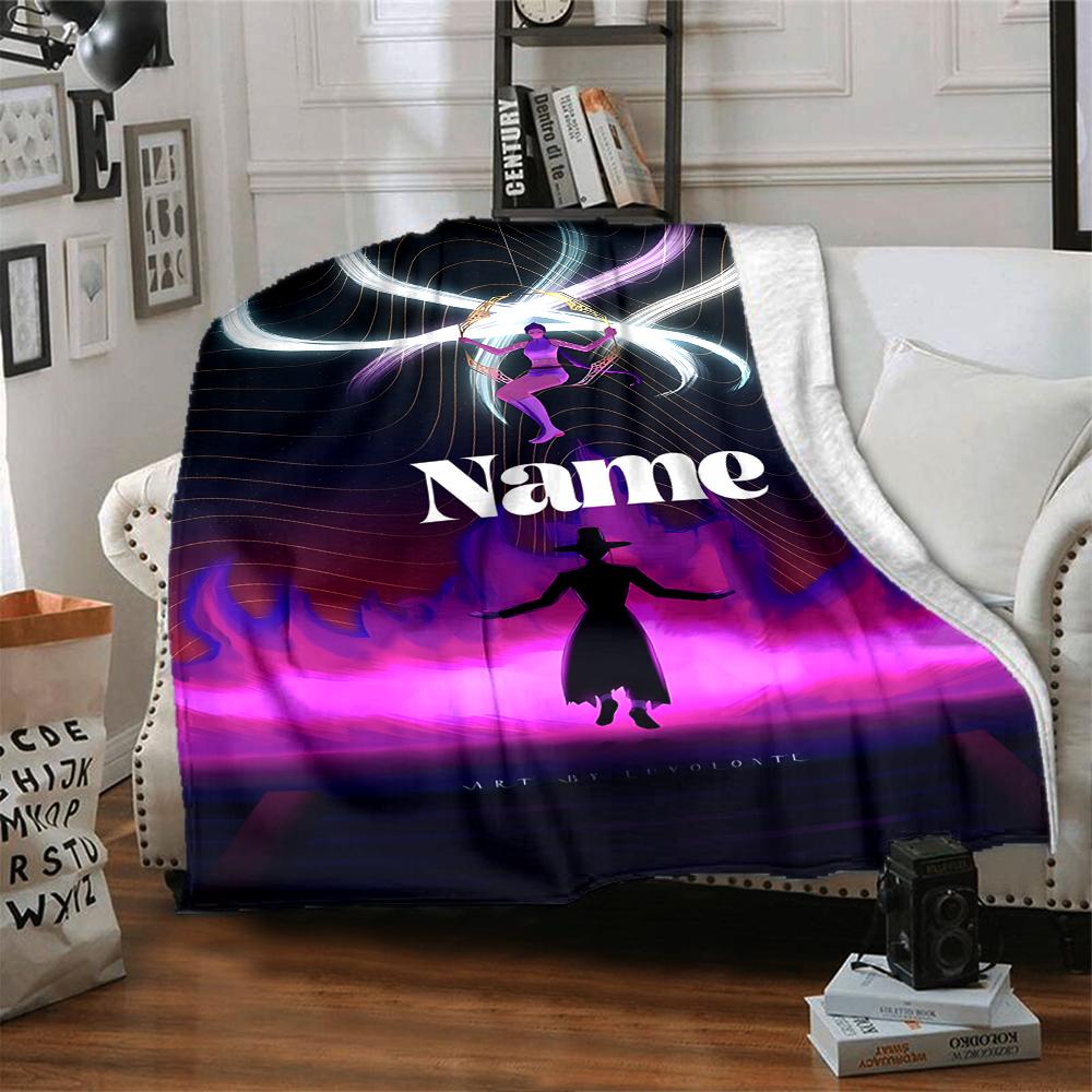 Custom Name Superhero Squad Adventure Blanket for Couch & Bed, Plush Cozy Fuzzy Blanket Super Soft & Warm Blankets for Fall and Winter. 090830