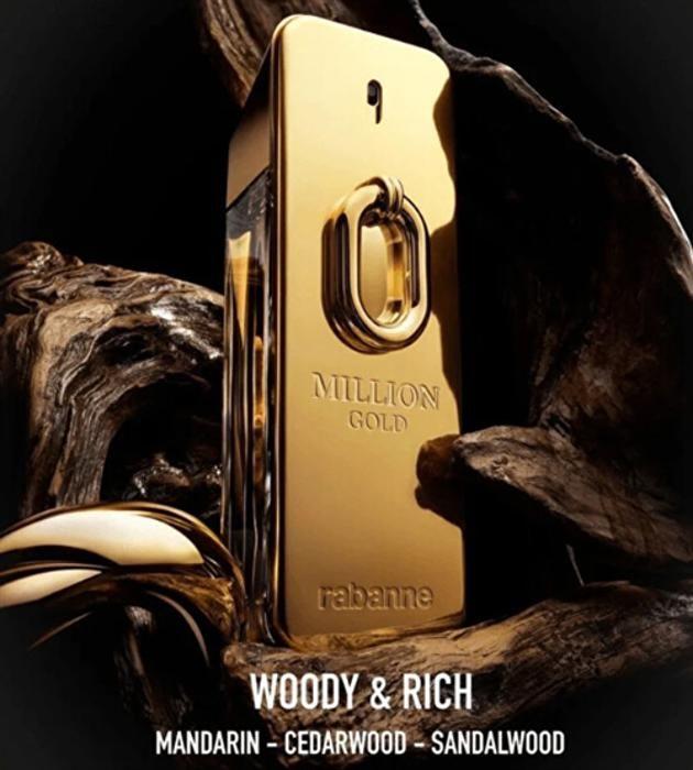 Eau de Parfum - Rabanne - Million Gold Intense For Him - 100 ml - Holz - Gewürze