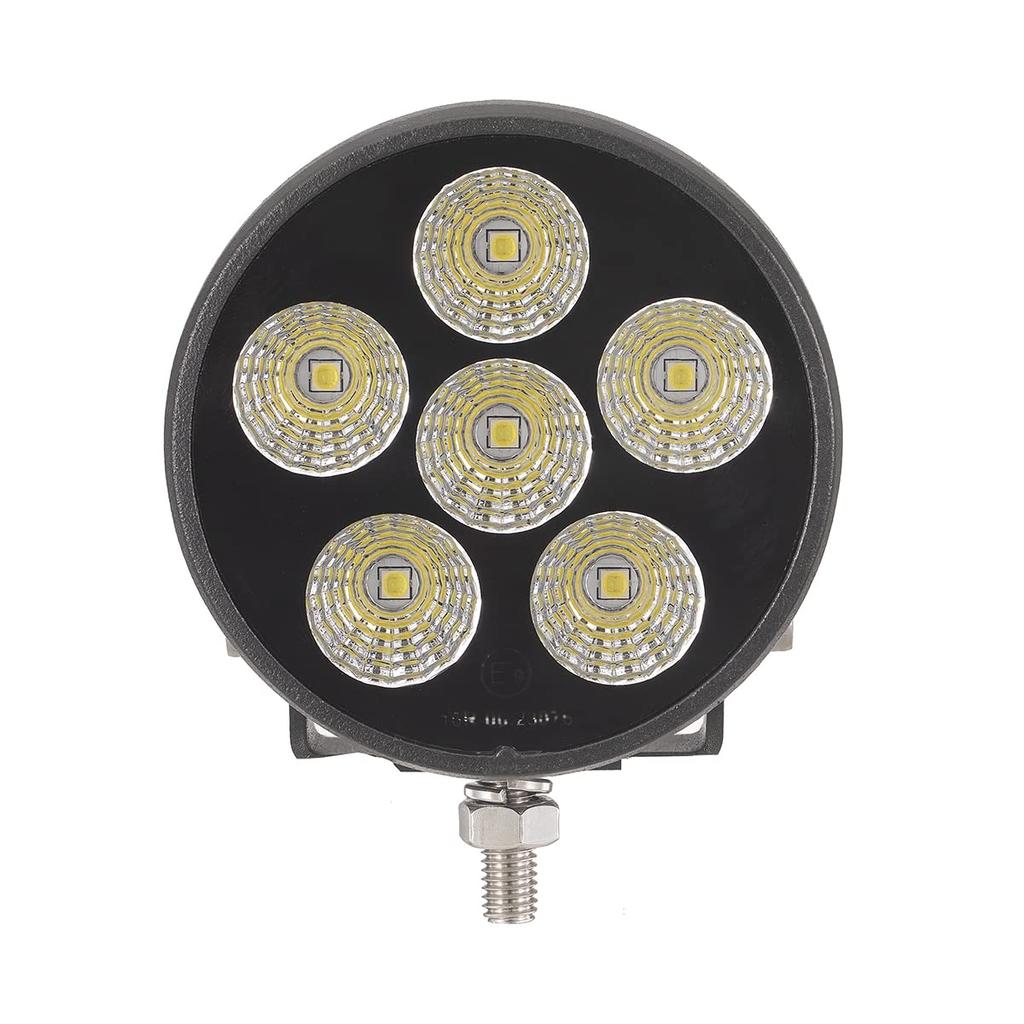 LED Auxiliary Work Wide High Low Power Car Exterior Lights for SUV OEM Fog Lamp Compatible with 12V and Set of 2 Lights, Round, 30° Angle, 30W,